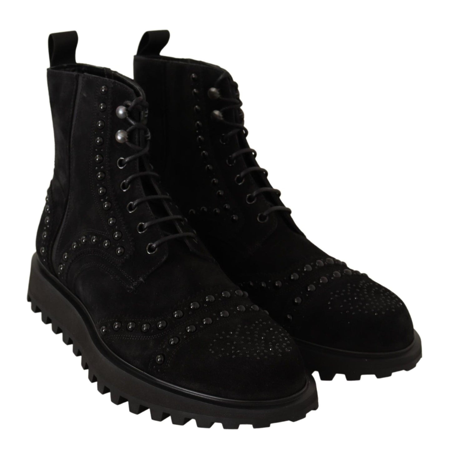 Studded Suede Ankle Boots