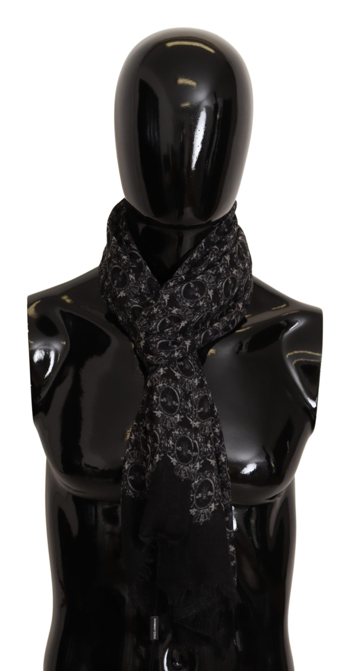 Elegant Cashmere Bee Print Scarf