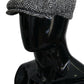 Elegant Herringbone Newsboy Hat