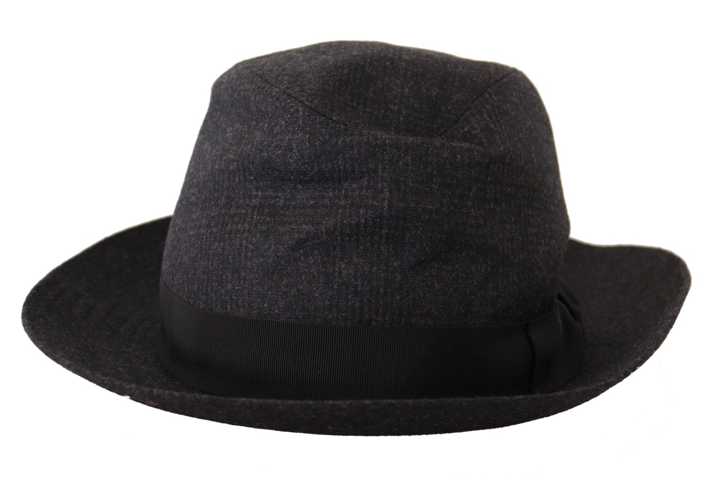 Elegant Gray Wool Fedora Hat