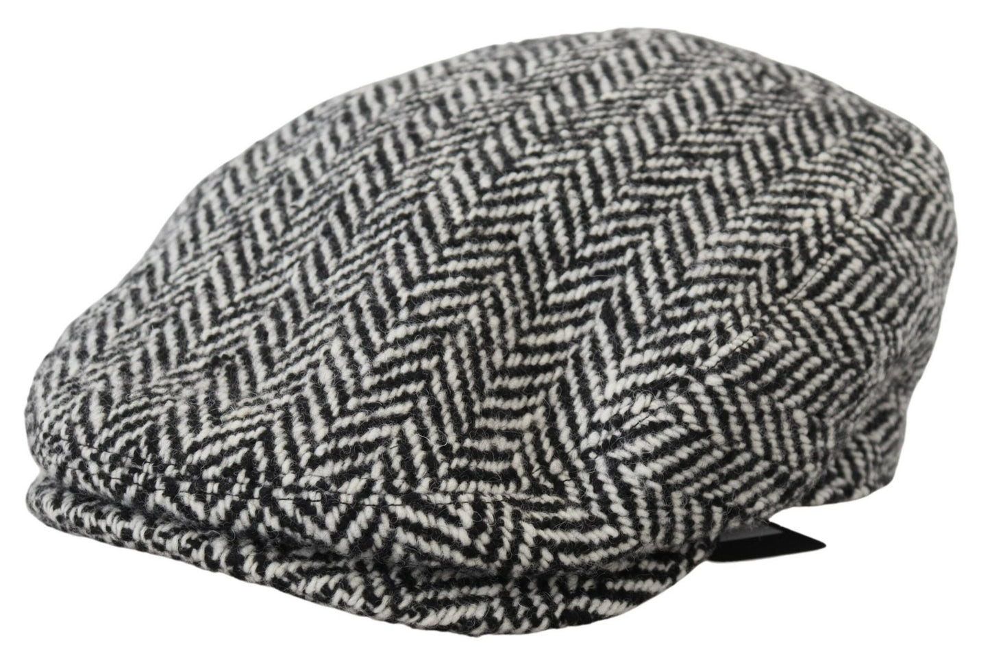 Elegant Herringbone Newsboy Hat