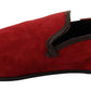Elegant Red Suede Loafers for Men