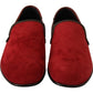 Elegant Red Suede Loafers for Men
