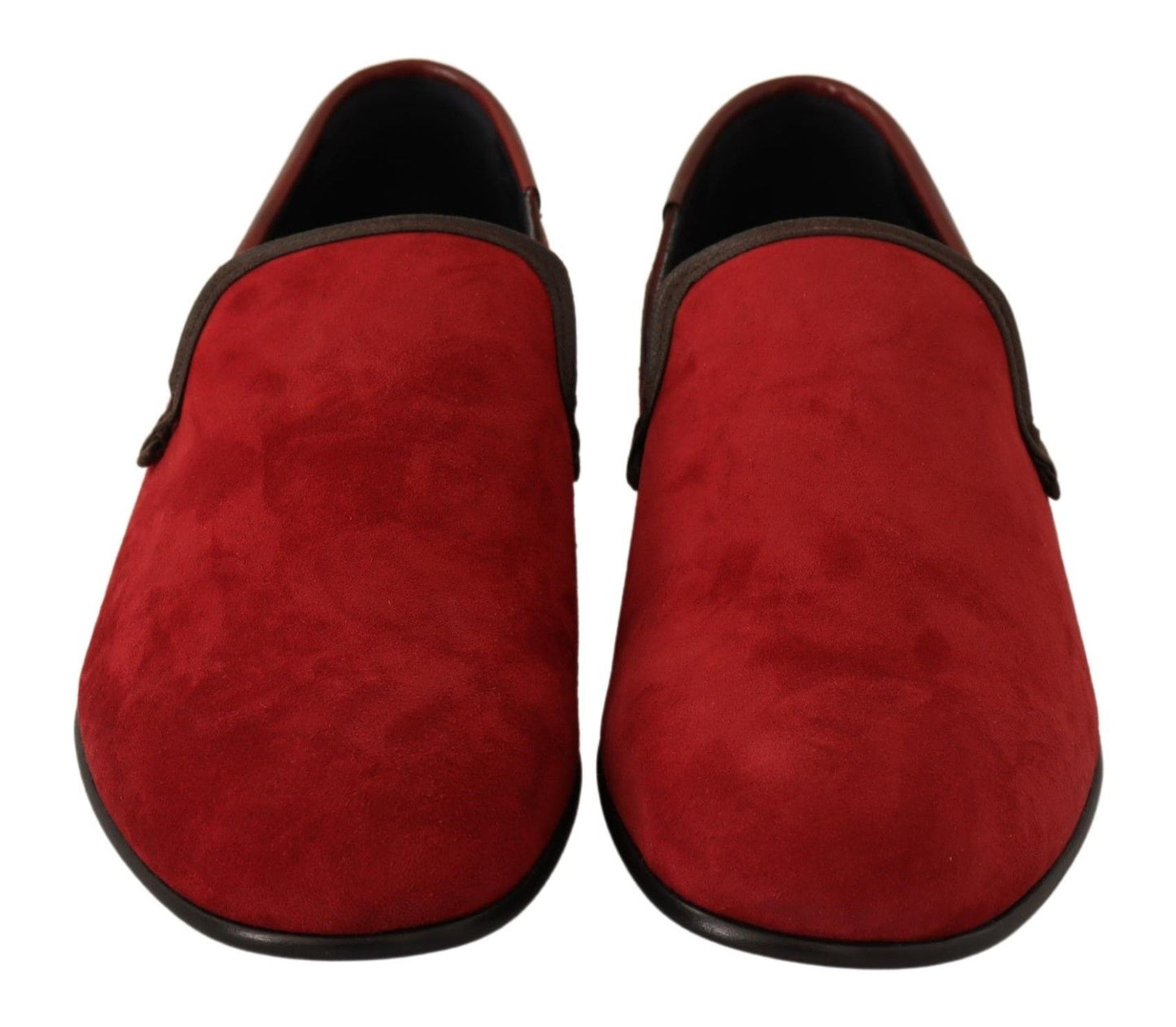 Elegant Red Suede Loafers for Men