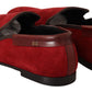 Elegant Red Suede Loafers for Men