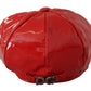 Chic Red Bucket Cap for the Fashion-Forward