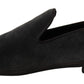 Elegant Gray Velvet Loafers