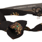 Elegant Black Silk Kids Bow Tie