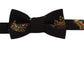 Elegant Black Silk Kids Bow Tie