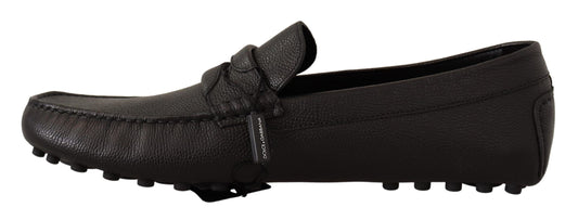 Elegant Black Leather Loafers for Modern Men