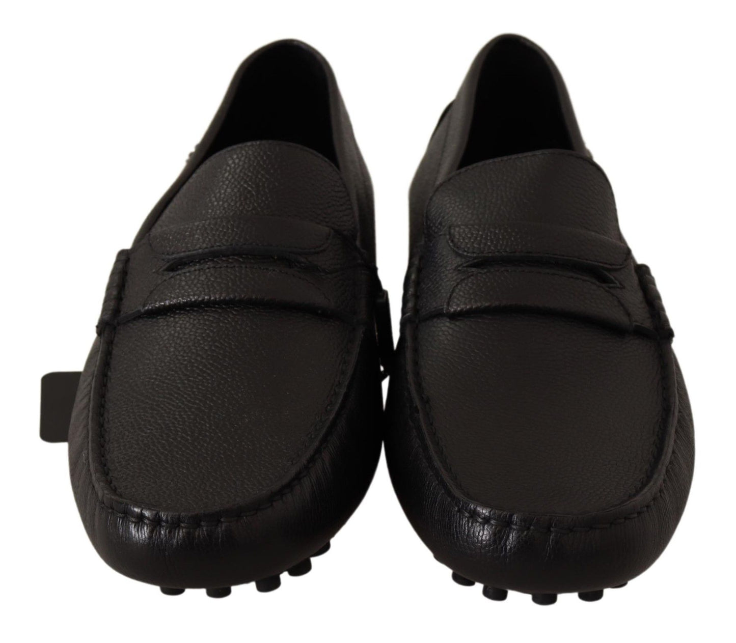 Elegant Black Leather Loafers for Modern Men