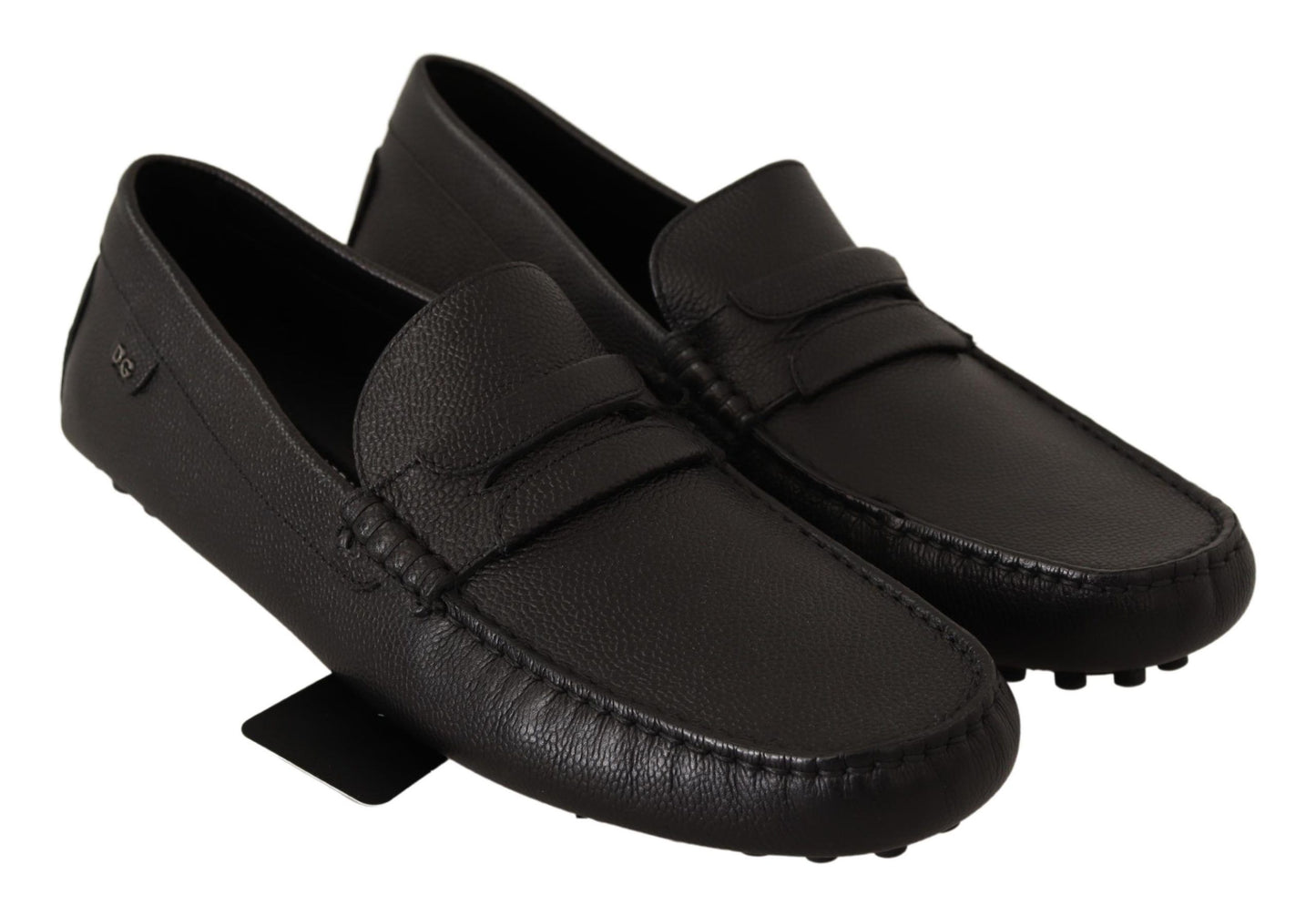 Elegant Black Leather Loafers for Modern Men