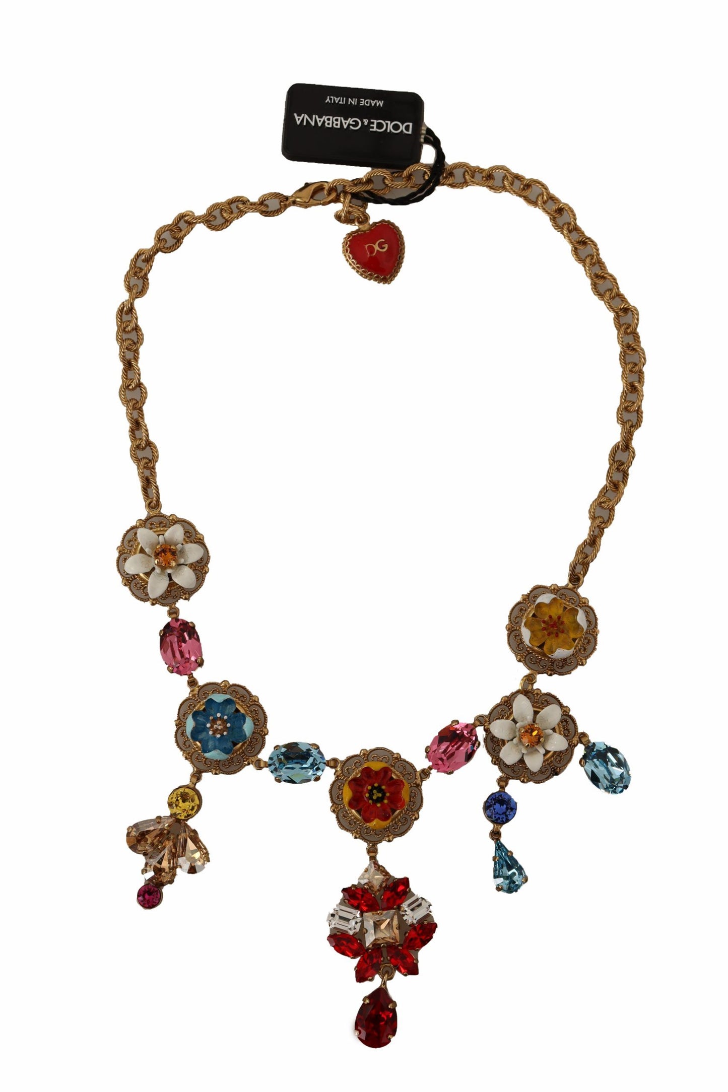 Regal Gold Floral Statement Necklace