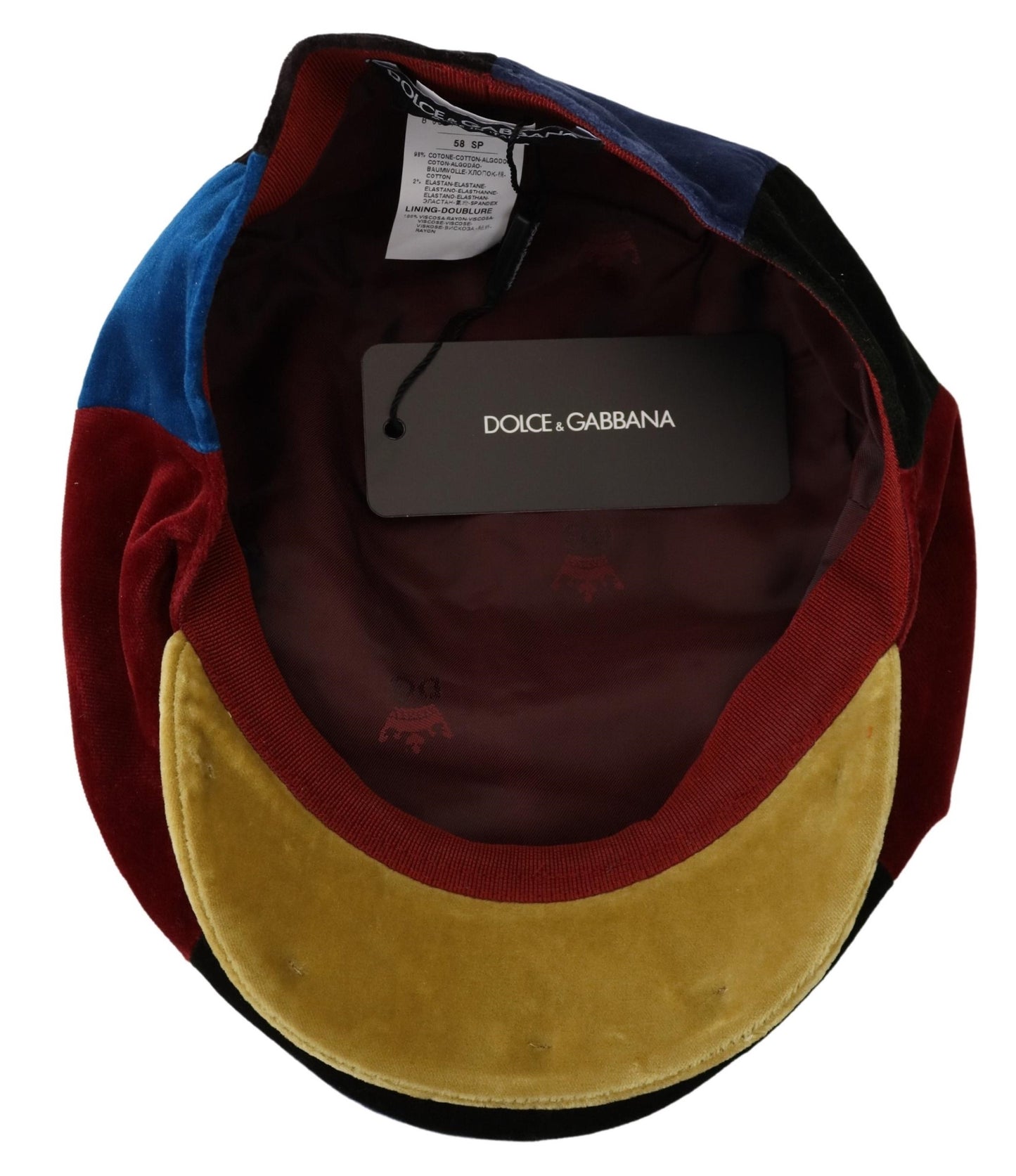 Elegant Multicolor Cotton Newsboy Cap