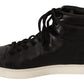 Classic High Top Black Leather Sneakers