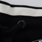Elegant Black Cotton MainLine Shorts