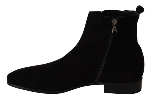 Elegant Suede Leather Ankle Boots