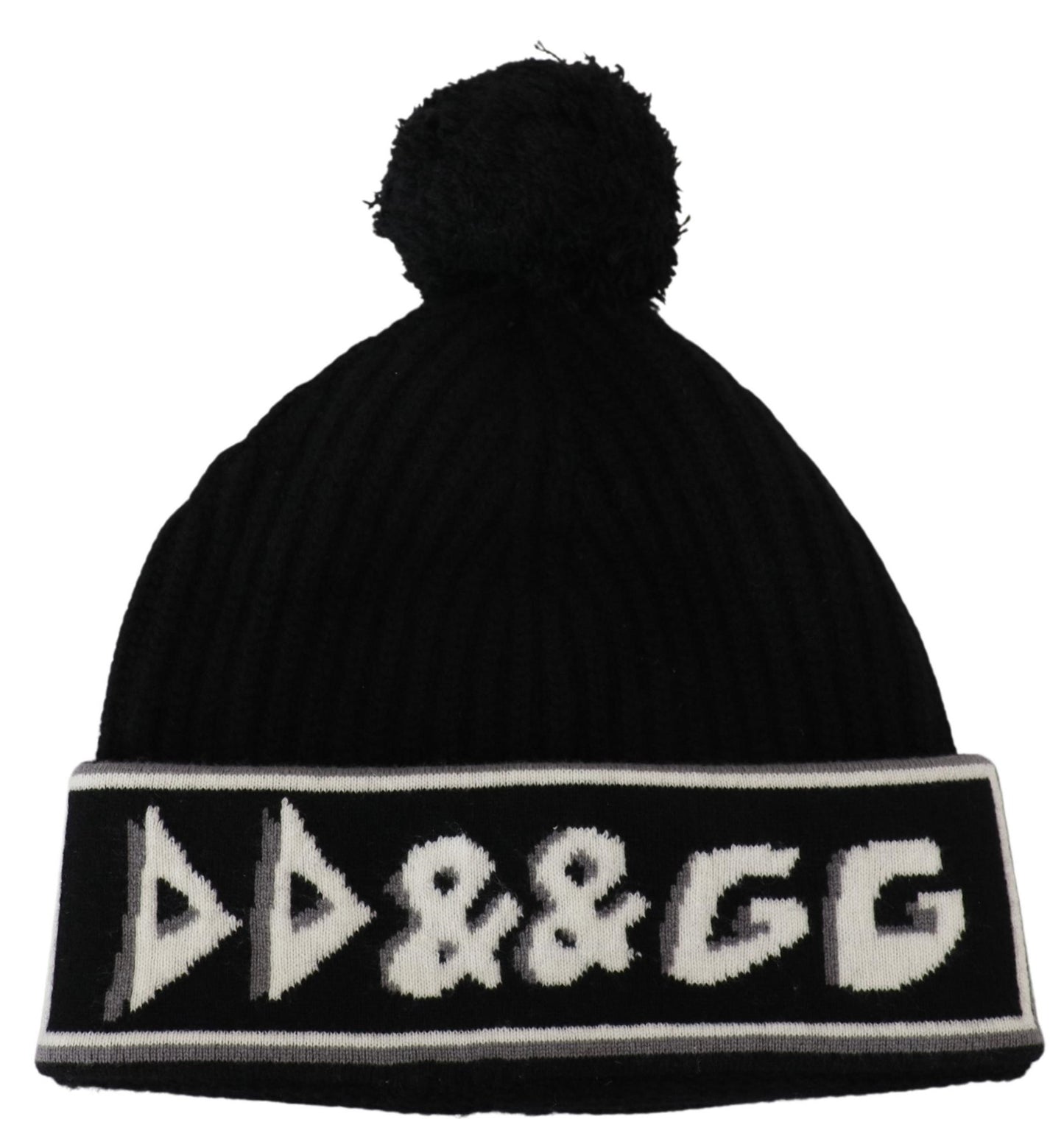 Elegant Cashmere Beanie with Logo Detail