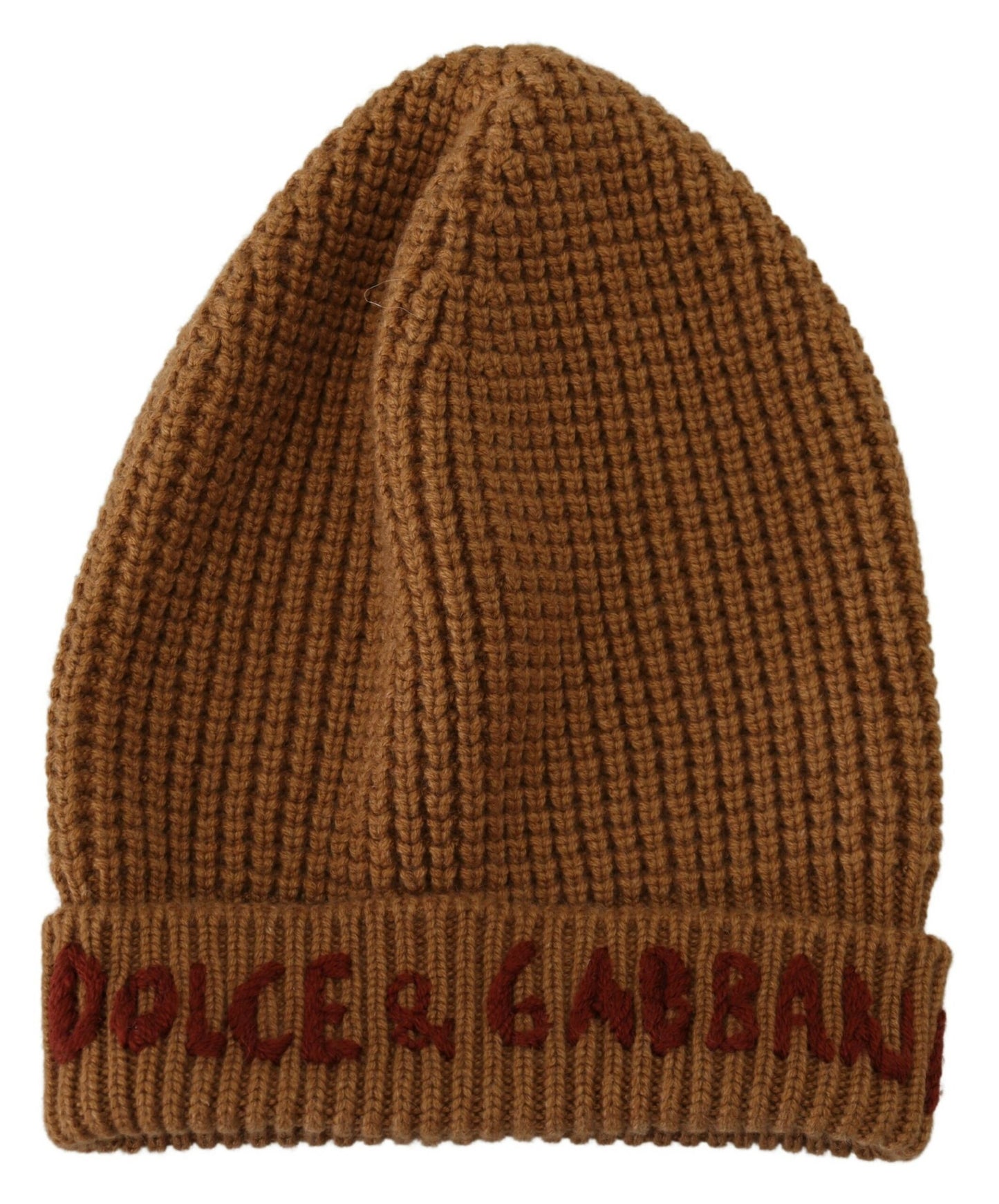 Elegant Cashmere Knit Beanie - Classic Brown