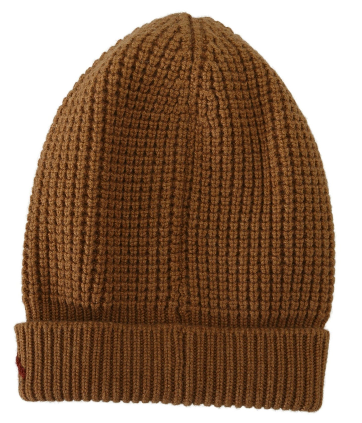 Elegant Cashmere Knit Beanie - Classic Brown