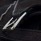 Black Polyester Biker Coat Zipper Jacket