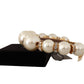 Elegant Gold Crystal Diadem Tiara