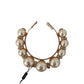 Elegant Gold Crystal Diadem Tiara