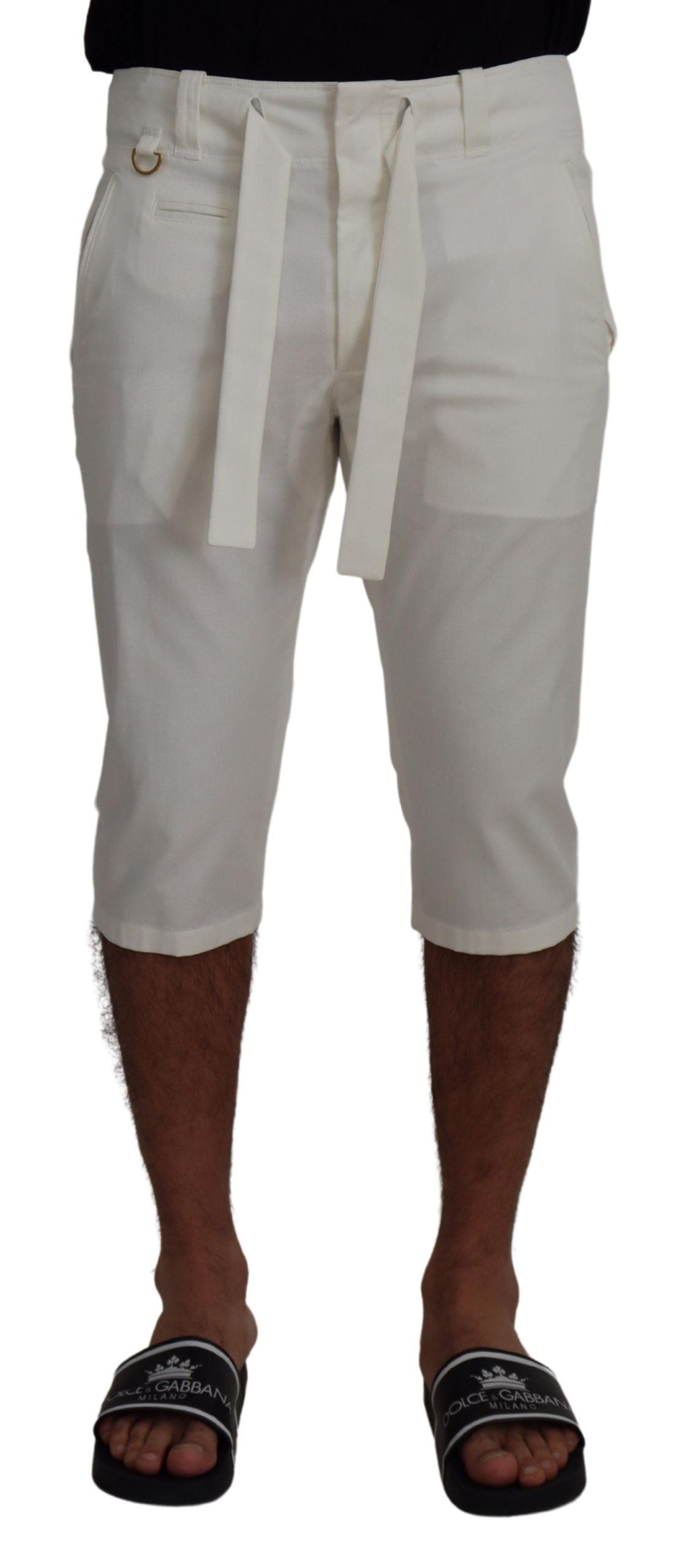 Elegant White Chino Shorts