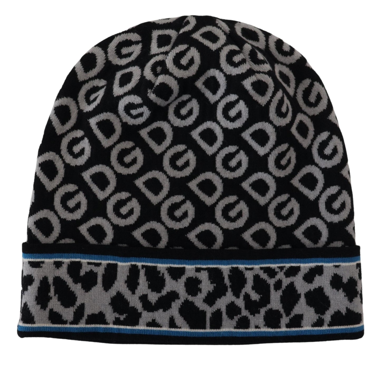 Multicolor Virgin Wool Cashmere Beanie Hat