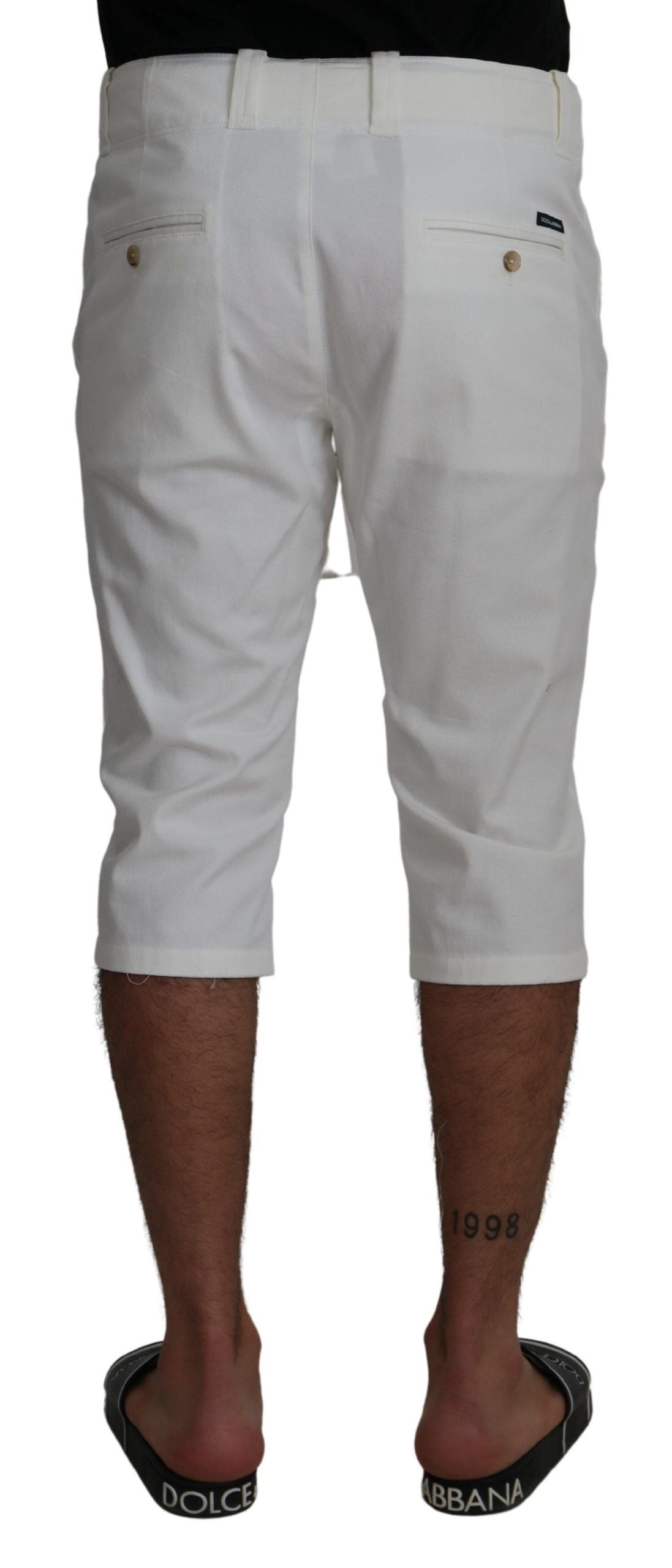 Elegant White Chino Shorts