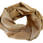 Elegant Gold Silk Blend Scarf