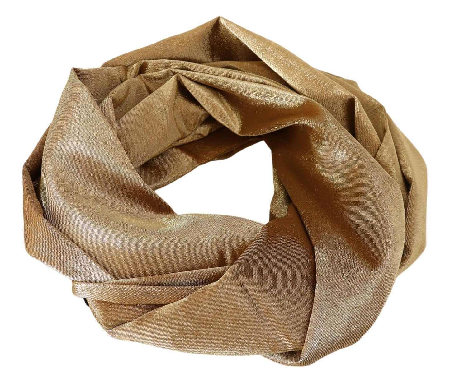 Elegant Gold Silk Blend Scarf