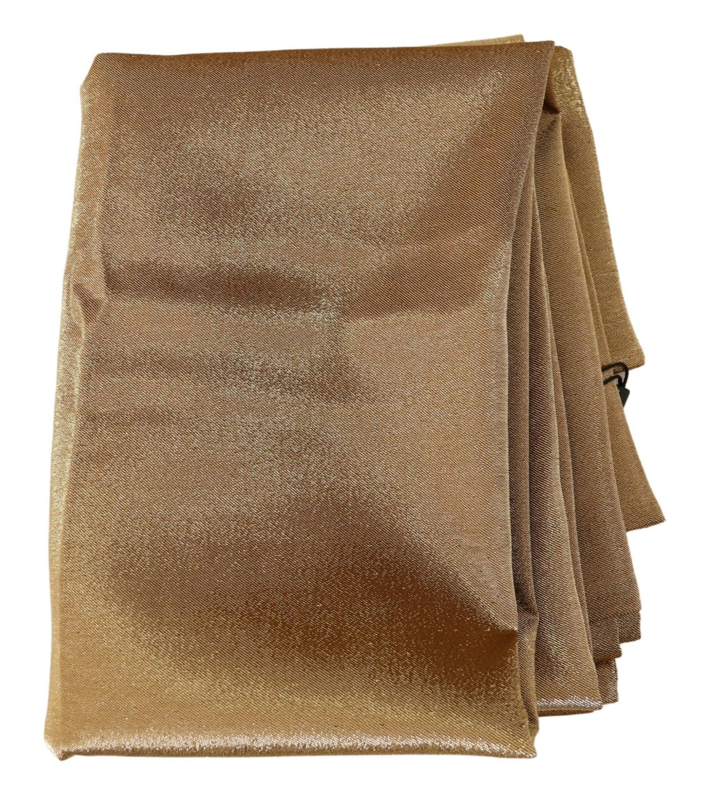 Elegant Gold Silk Blend Scarf