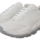 Chic Daymaster Leather Sneakers - Elegant White