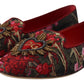 Multicolor Jacquard Sacred Heart Patch Slip On Shoes