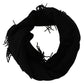 Elegant Black Cashmere Scarf