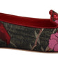 Multicolor Jacquard Sacred Heart Patch Slip On Shoes