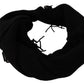 Elegant Black Cashmere Scarf