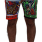 Multicolor Bermuda DG Patchwork Shorts