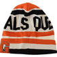 Multicolor Knit Beanie with Logo Detail