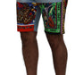 Multicolor Bermuda DG Patchwork Shorts