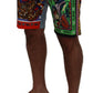 Multicolor Bermuda DG Patchwork Shorts