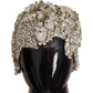 Elegant Crystal-Encrusted Cloche Hat