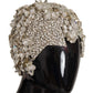 Elegant Crystal-Encrusted Cloche Hat