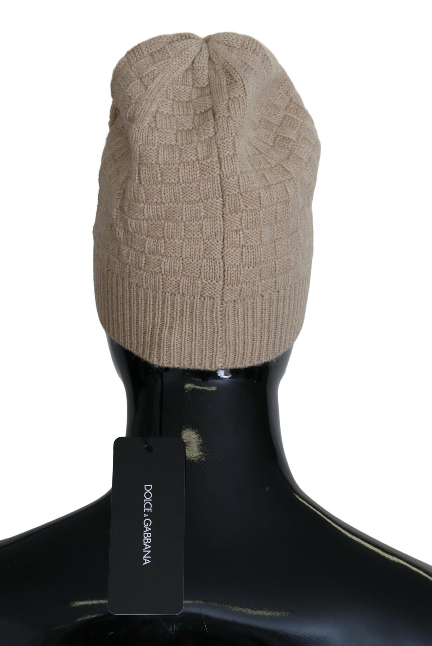 Chic Beige Camel Knit Beanie