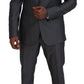 Elegant Gray Silver Sicilia Suit Ensemble