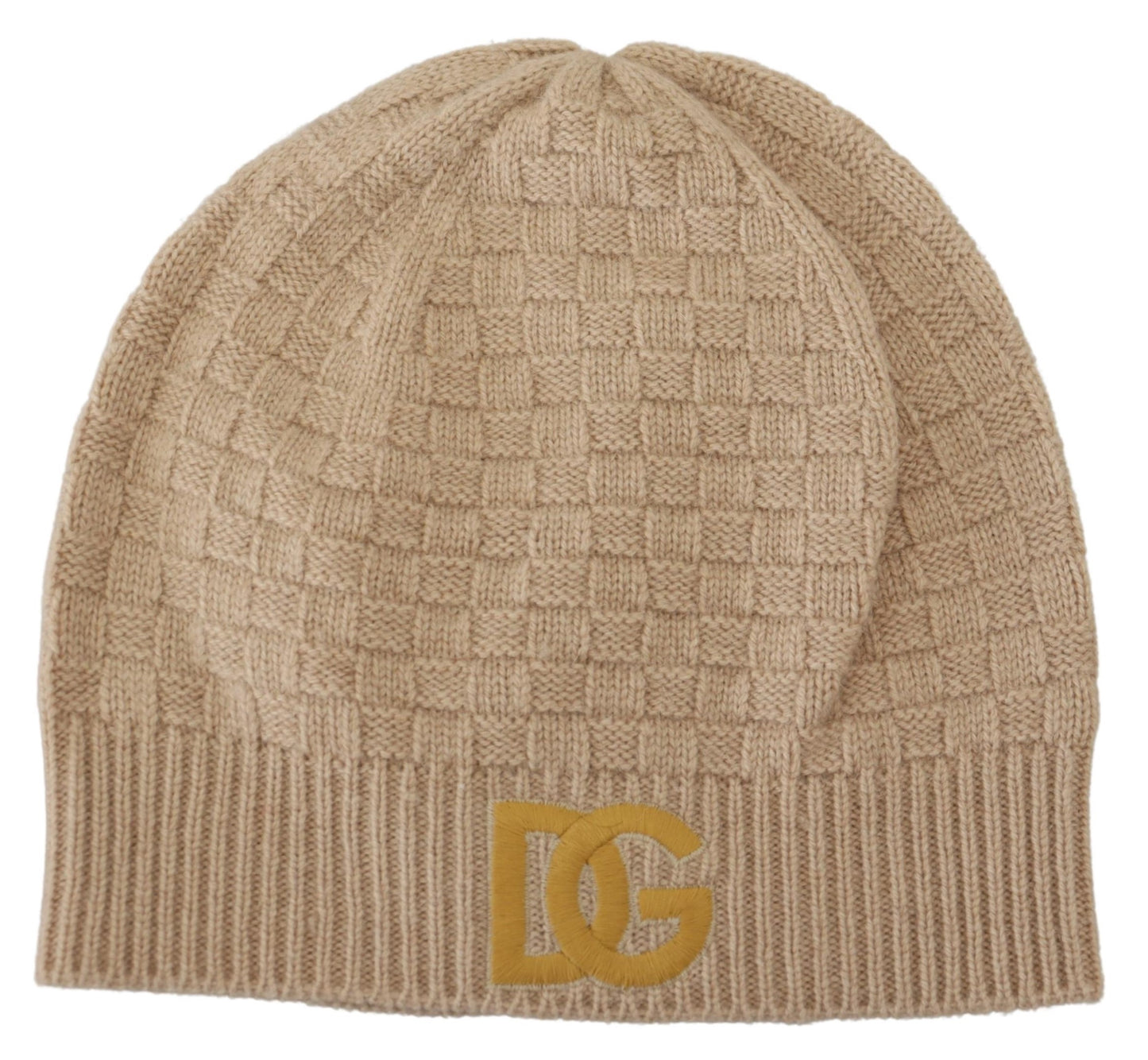 Chic Beige Camel Knit Beanie