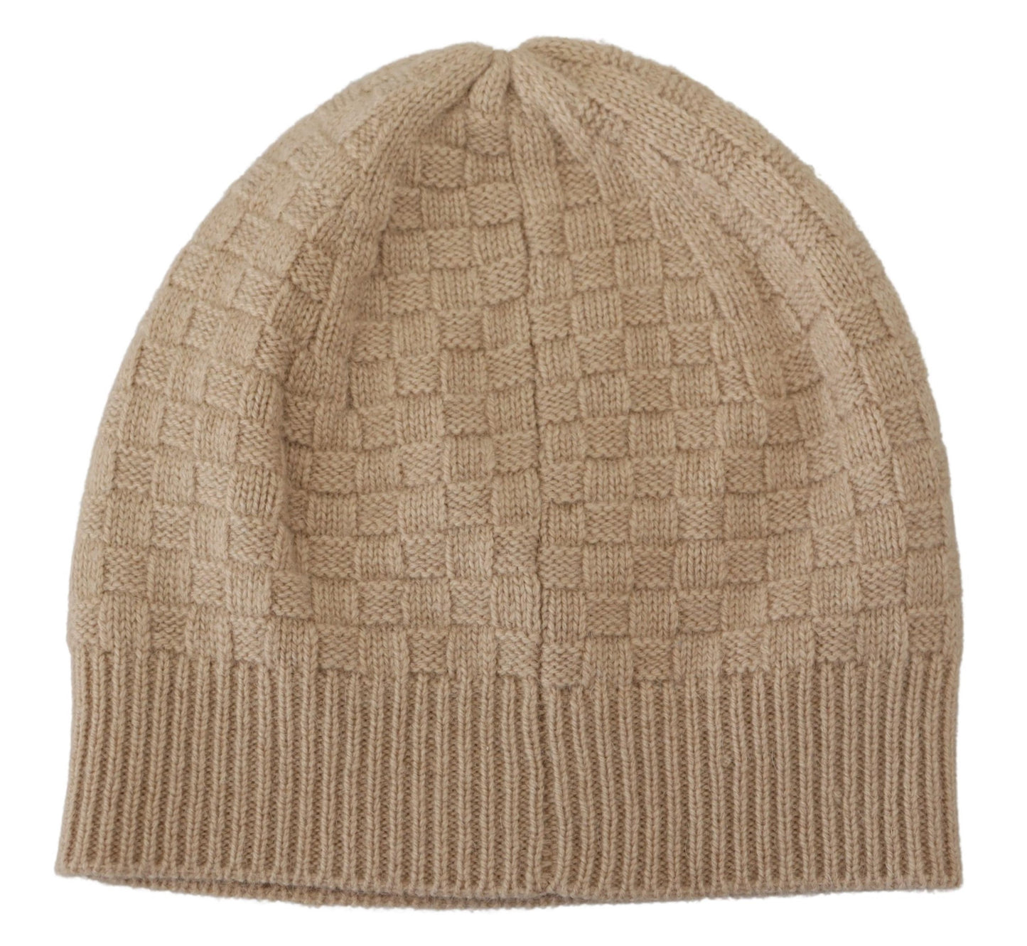 Chic Beige Camel Knit Beanie