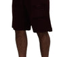 Maroon Bermuda Cargo Men Shorts