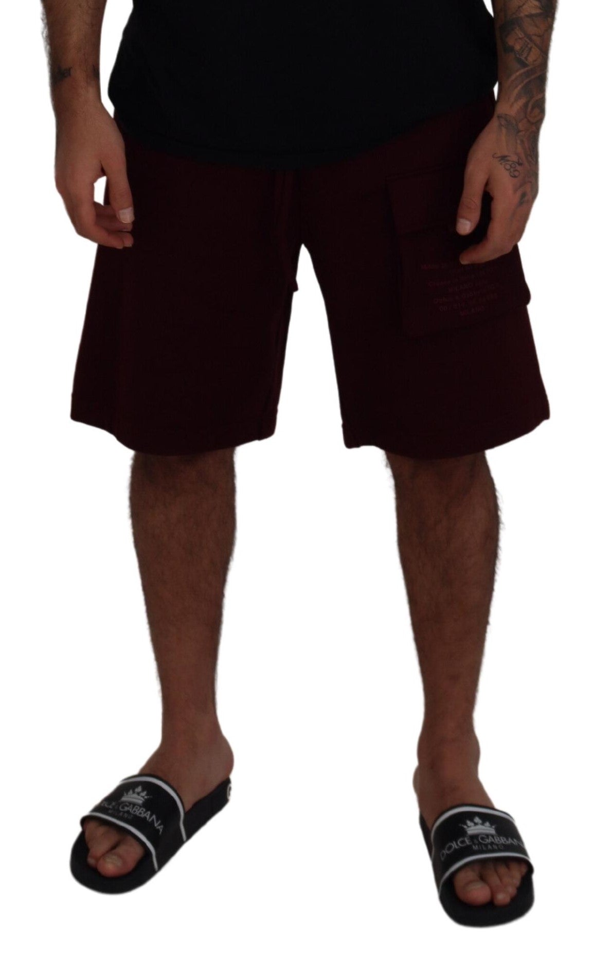 Maroon Bermuda Cargo Men Shorts